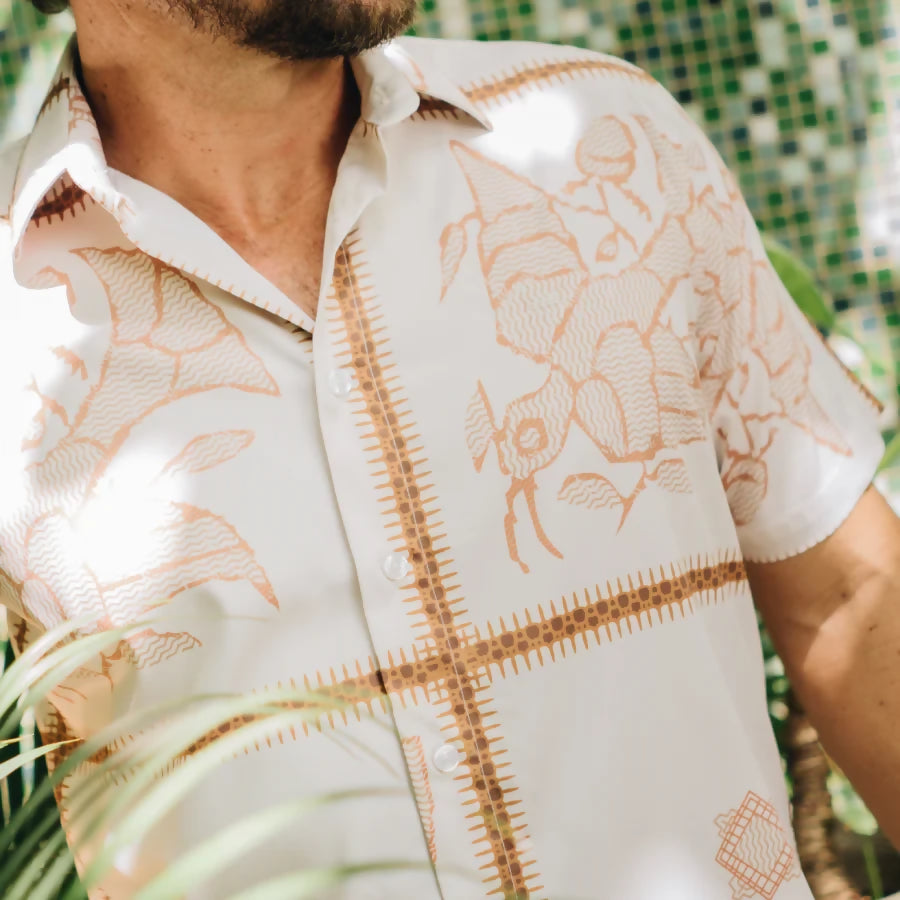 Camisa Estampada Color Blanco