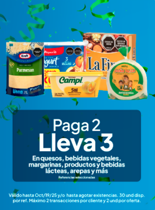 Paga 2 Lleva 3